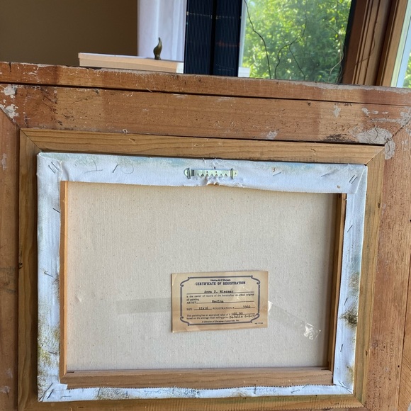 Vintage original landscape oil painting - Picture 6 of 8